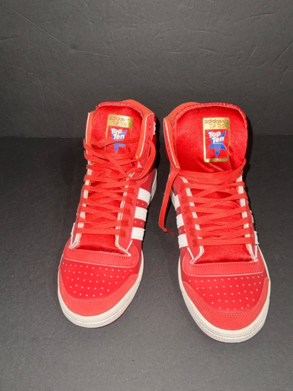 NWOT - adidas I Men’s I Top Ten Hi I Red Low-Top Sneakers I Color: Glory Red